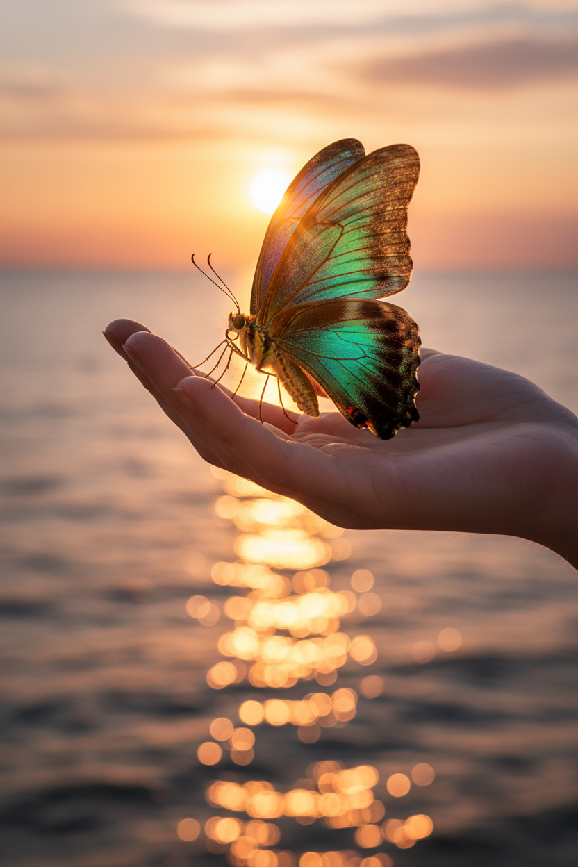 Butterfly at Sunset