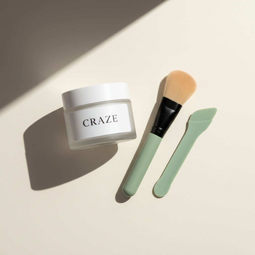 CRAZE Face Mask Jar Flat Lay