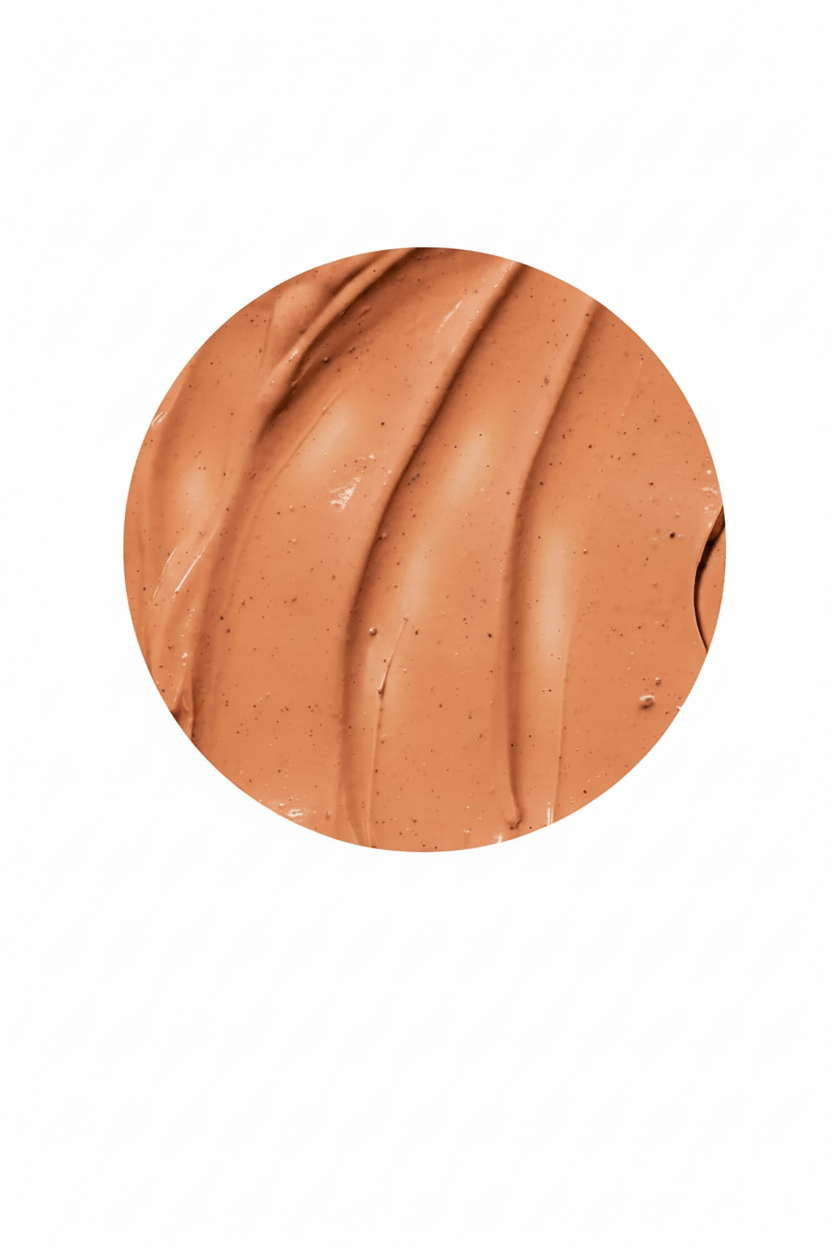 CRAZE Terra Mud Masque terracotta mud texture swatch circle