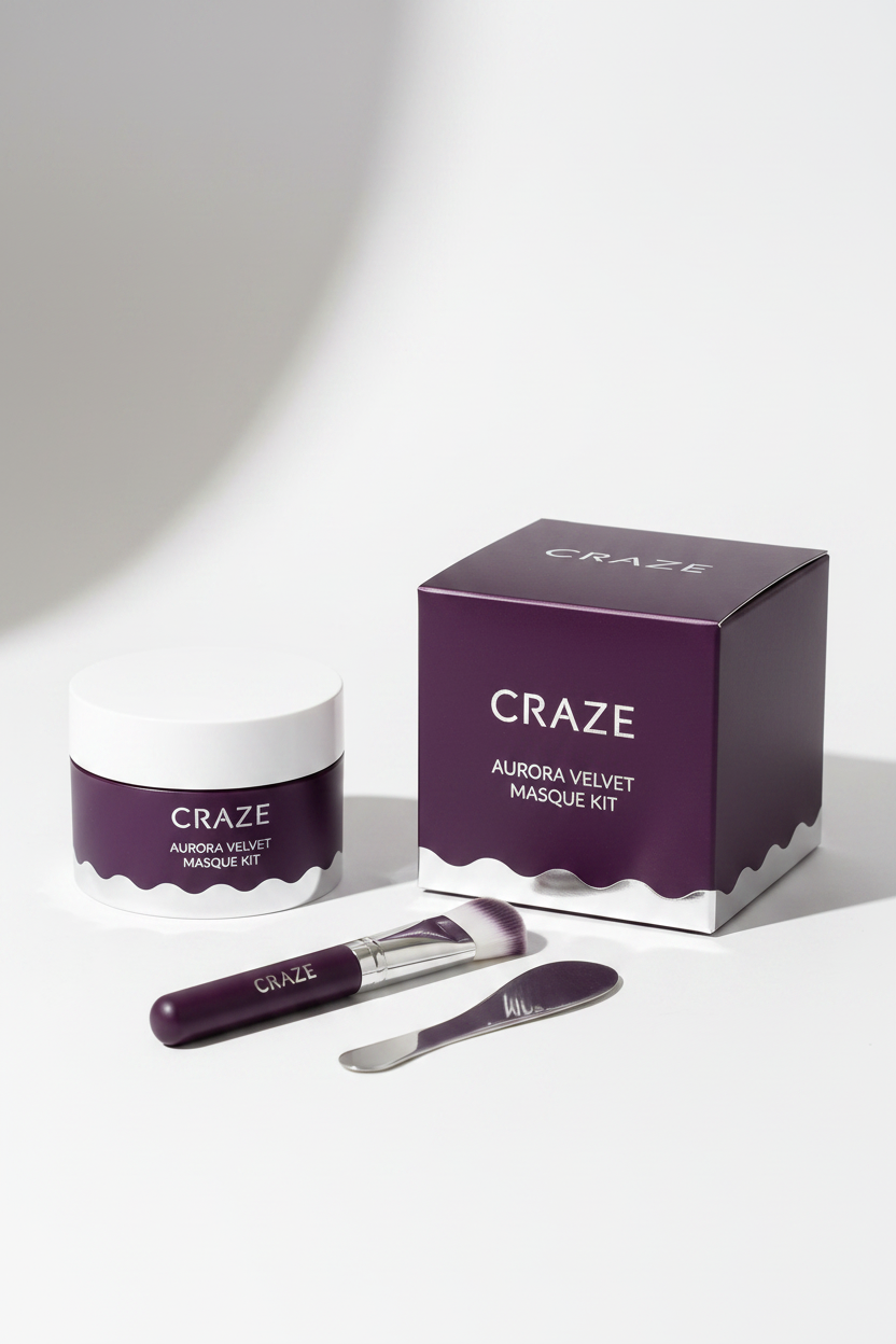 CRAZE Aurora Velvet Masque Kit - Full Kit Shot