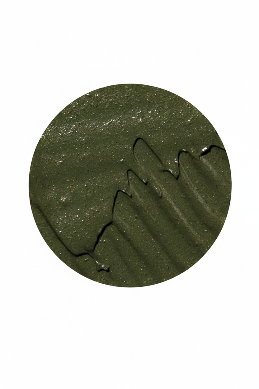 CRAZE Velvet Noir Clay Masque texture swatch in circle