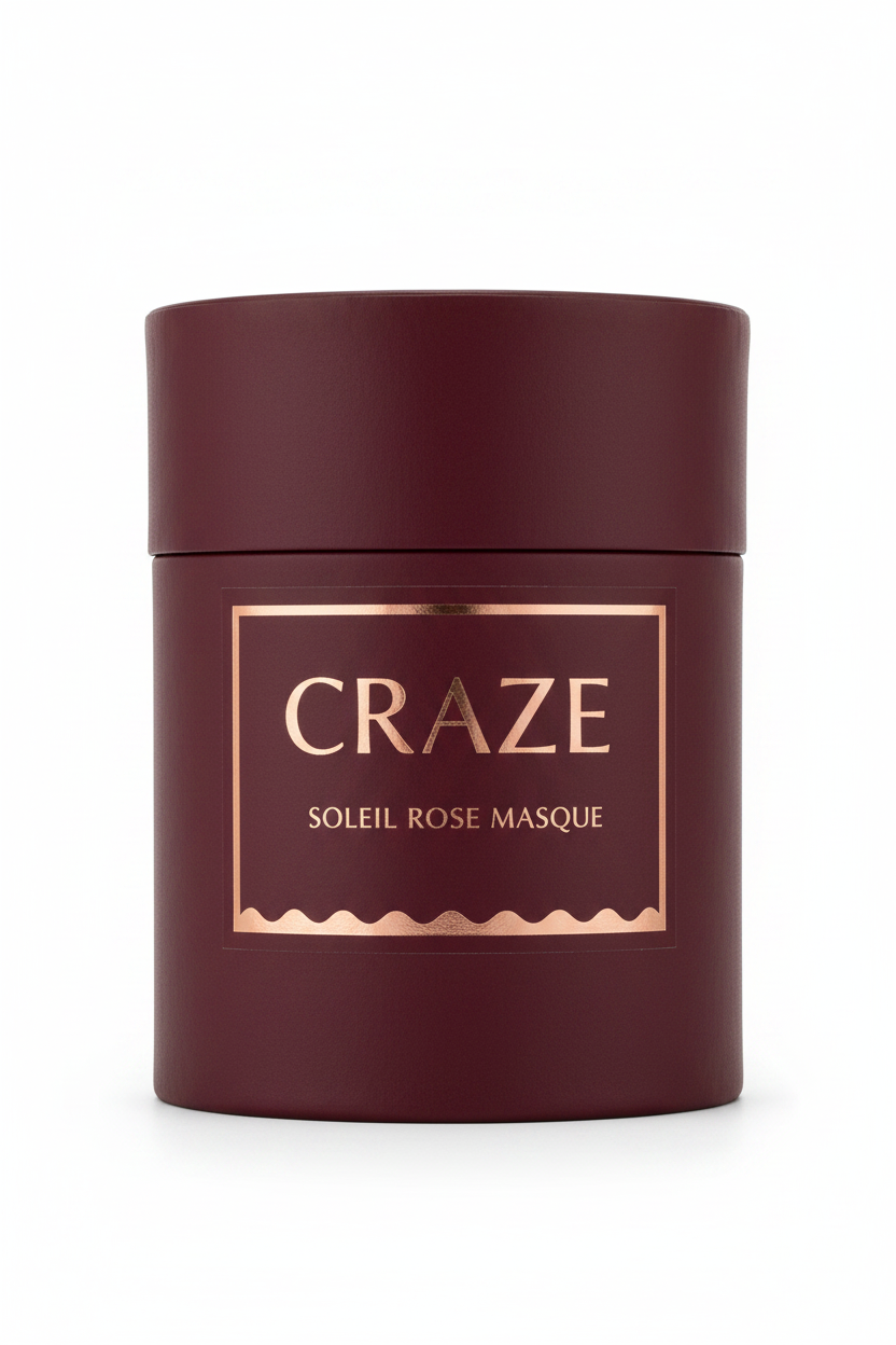 CRAZE Soleil Rose Masque - Packaging Cutout Front View