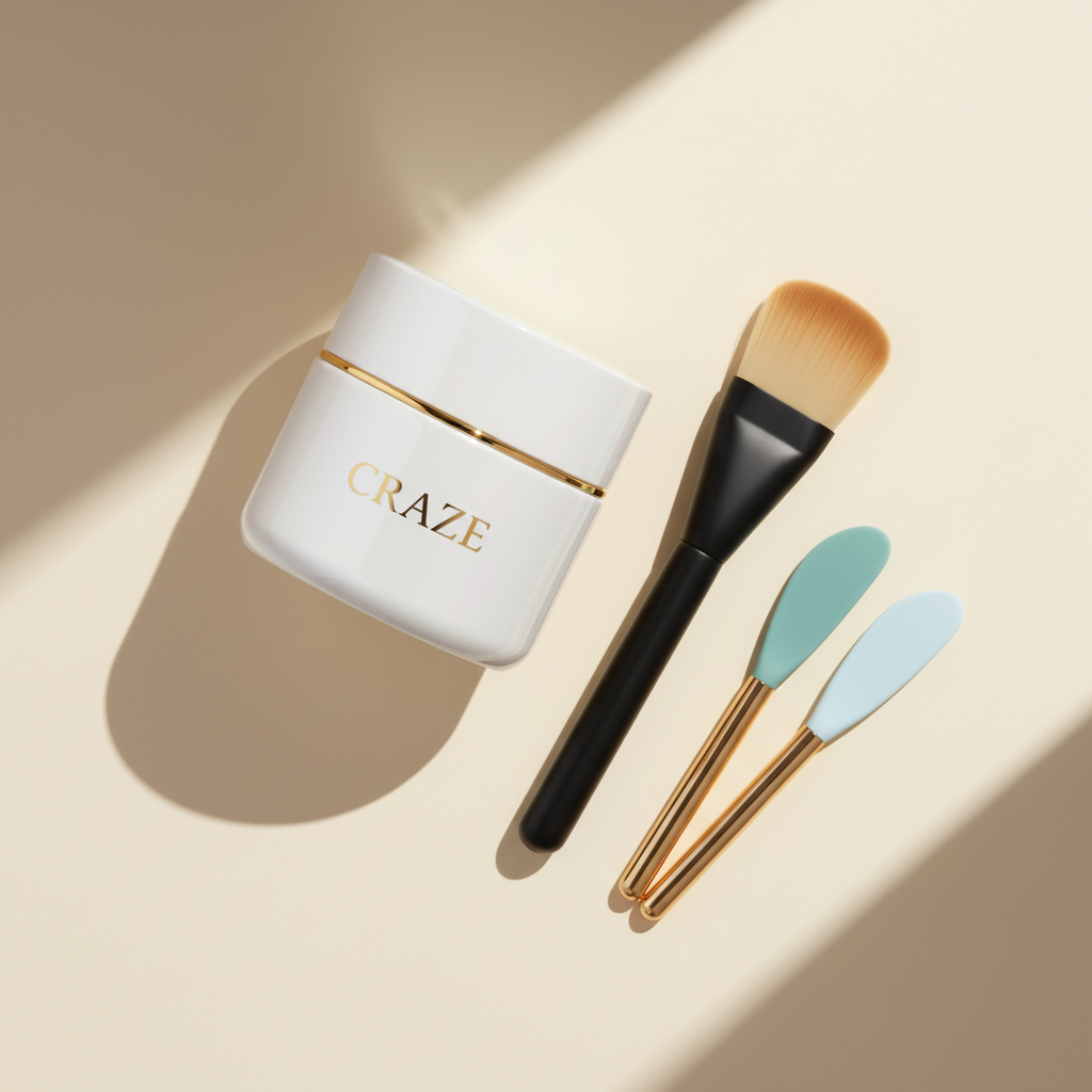 CRAZE Clay Mask Flat Lay