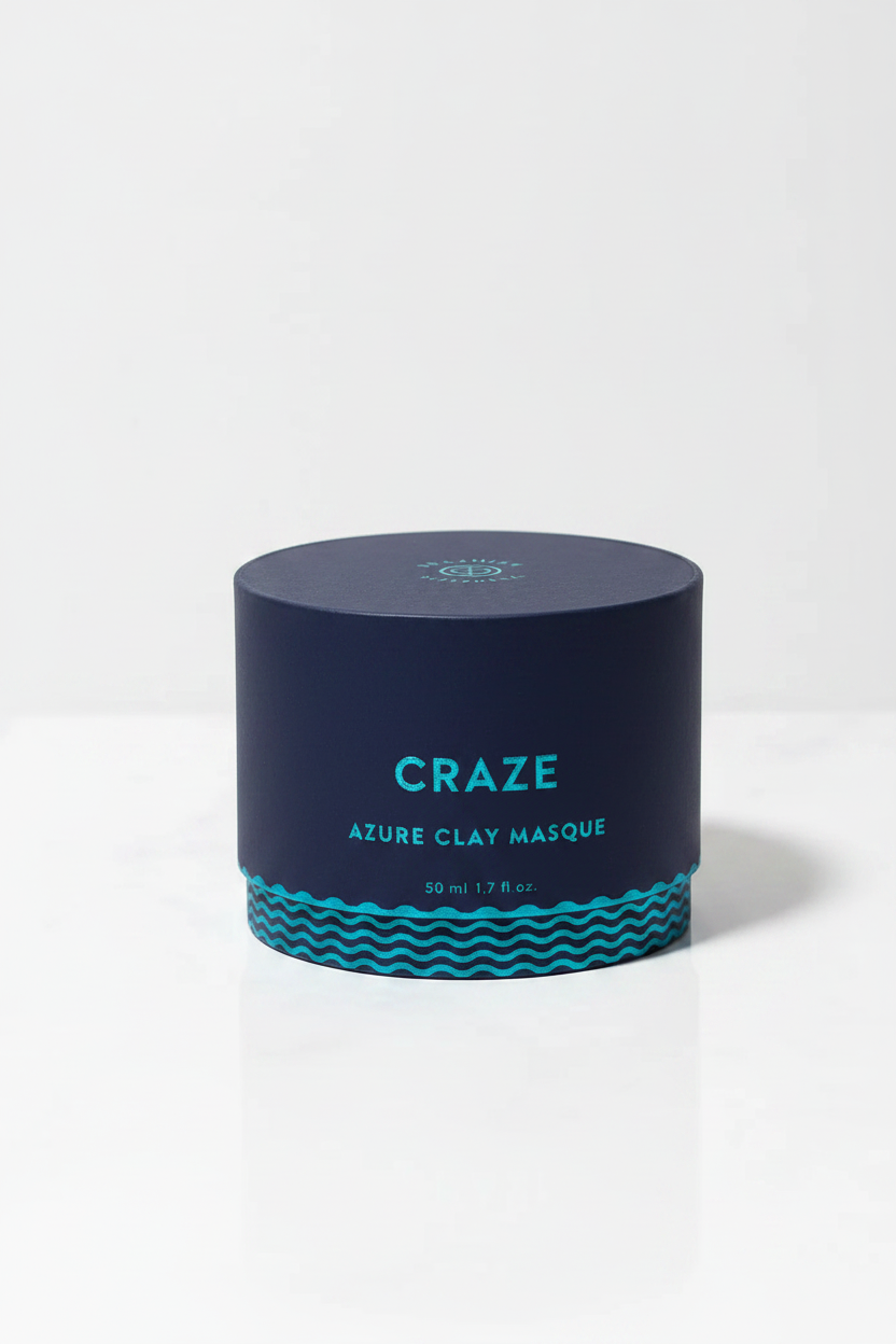 CRAZE Azure Clay Masque - Packaging Box Front View