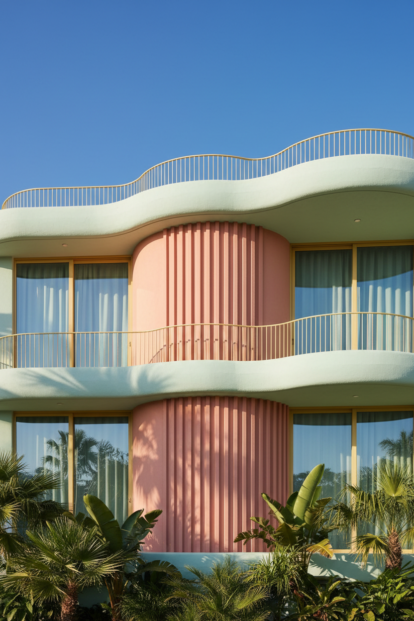 Pastel Modern Architecture